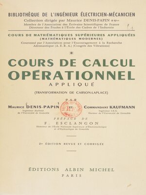 cover image of Cours de mathématiques supérieures appliquées (1)